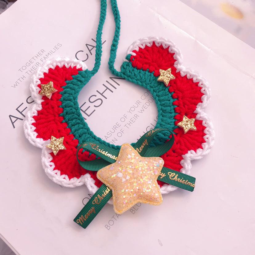 Handcrafted Festive Wool Pet Collar - Stylish Christmas Accessory For Your Beloved Pet-9